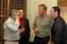 General John Abizaid, Shaun Masterman (Headsets.com), Boris Seibert (Director of Sales, Western Region, Plantronics) and Chris Hicken (Headsets.com) . General Abizaid trying the Plantronics Voyager 510 headset.