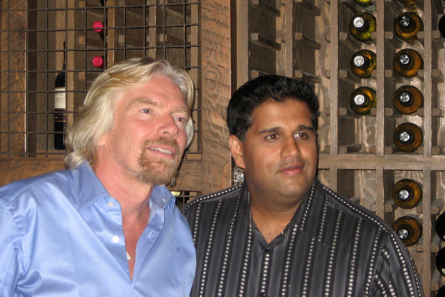 Sir Richard with Arvind Gourishankar