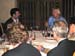 What is the worlds most famous hypnotist doing to Sir Richard? Marshall Sylver and Richard in an engaged moment