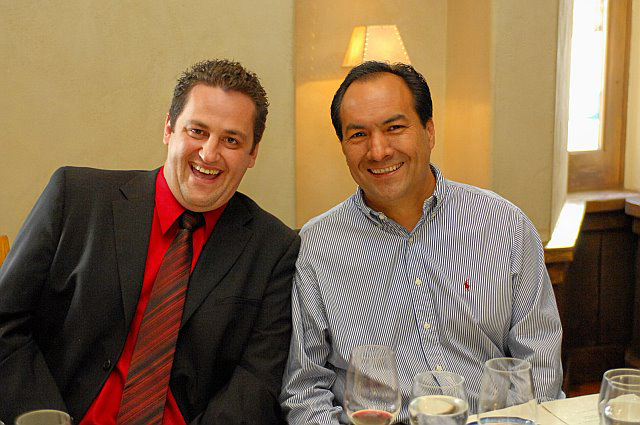 Shaun Masterman (Headsets.com) and Jose  Gonzalez (Vice President of Sales, Plantronics)